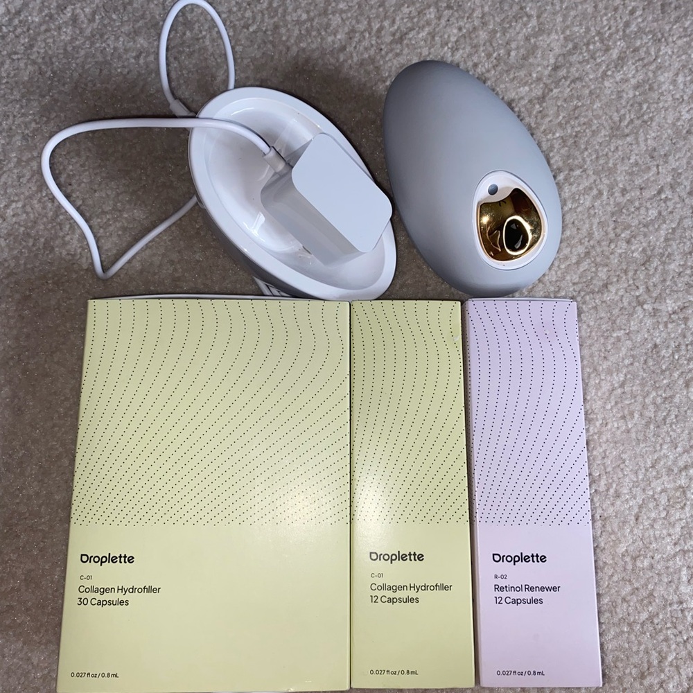 Droplette Skincare Device with Capsules